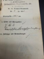 Heer Wehrpass, Militärpaß & Dokumente des Friedrich Becker aus Rosdorf (Göttingen) Lothringischen Feld Artillerie Regiment 33 – Bild 13