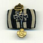 1er Feldspange 1.Weltkrieg Eisernes Kreuz 1. & 2. Klasse, U-Boot Kriegsabzeichen und Ehrenkreuz für Frontkämpfer