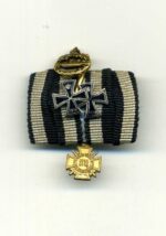 1er Feldspange 1.Weltkrieg Eisernes Kreuz 1. & 2. Klasse, U-Boot Kriegsabzeichen und Ehrenkreuz für Frontkämpfer