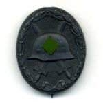 Verwundetenabzeichen in Schwarz 1939, Hst. 110 "Otto Zappe, Gablonz"
