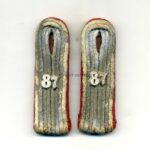 Paar Schulterklappen Artillerie Leutnant, Art. Rgt. 87. Stalingrad