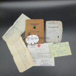 Heer Soldbuch des Stabsgefreiten Arno Weberstädt aus Wolferschwenda (Greußen), Stab/Grenadier Regiment 582 (319. Infanterie-Division) Kanalinseln (Gefangennahme auf Jersey)