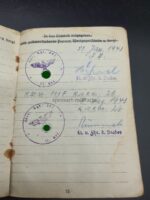 Heer Soldbuch des Stabsgefreiten Arno Weberstädt aus Wolferschwenda (Greußen), Stab/Grenadier Regiment 582 (319. Infanterie-Division) Kanalinseln (Gefangennahme auf Jersey) – Bild 10