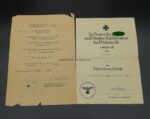 Heer Urkundengruppe mit Dokumente und Buch "Der Südostfeldzug einer fränkischen Infanterie Division" (73 I.D.) des Obergefreiten Pankraz Kutzelmann aus Bamberg 5./Infanterie Regiment 170, (73. Infanterie Division) – Bild 2