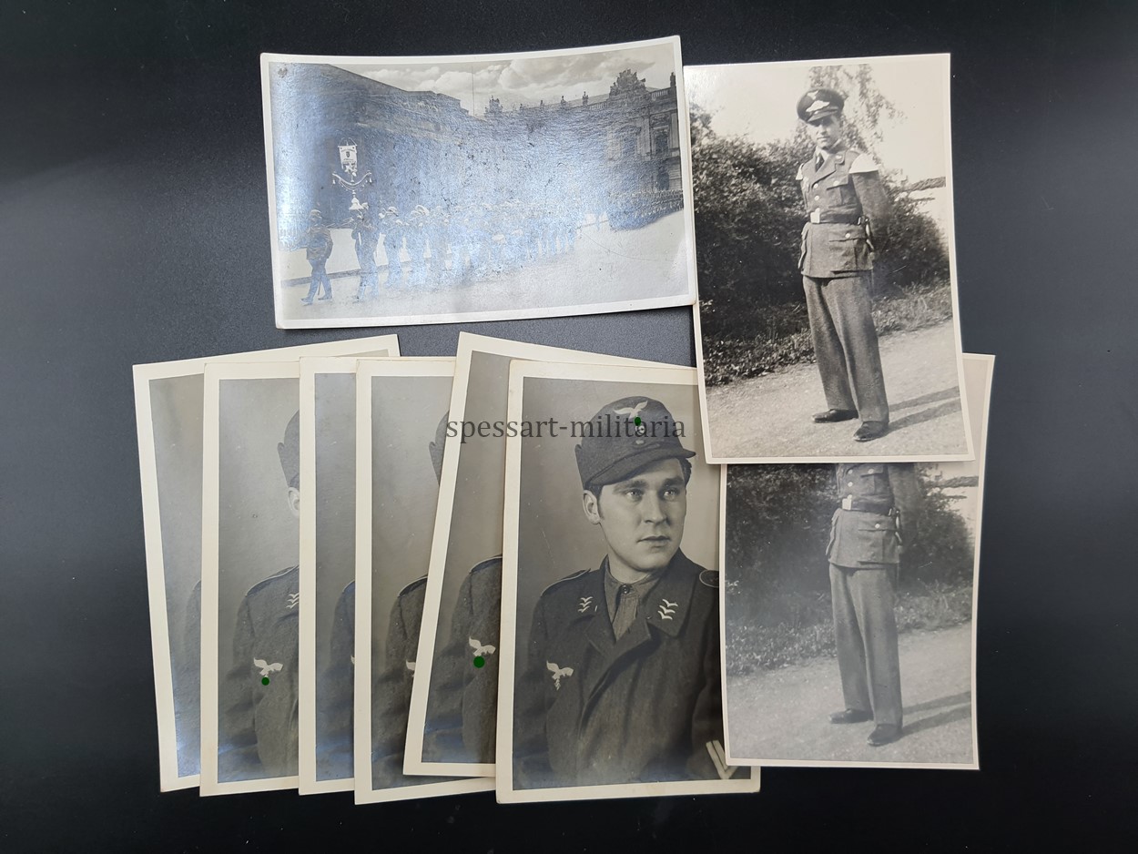 kleiner Familiennachlass des Luftwaffen Obergefreiten Karl Hauff aus Weißenhorn (Neu-Ulm) (Feldpost & Fotos) Luftwaffen-Jäger-Regiment 23, 12.Luftwaffen-Feld-Division