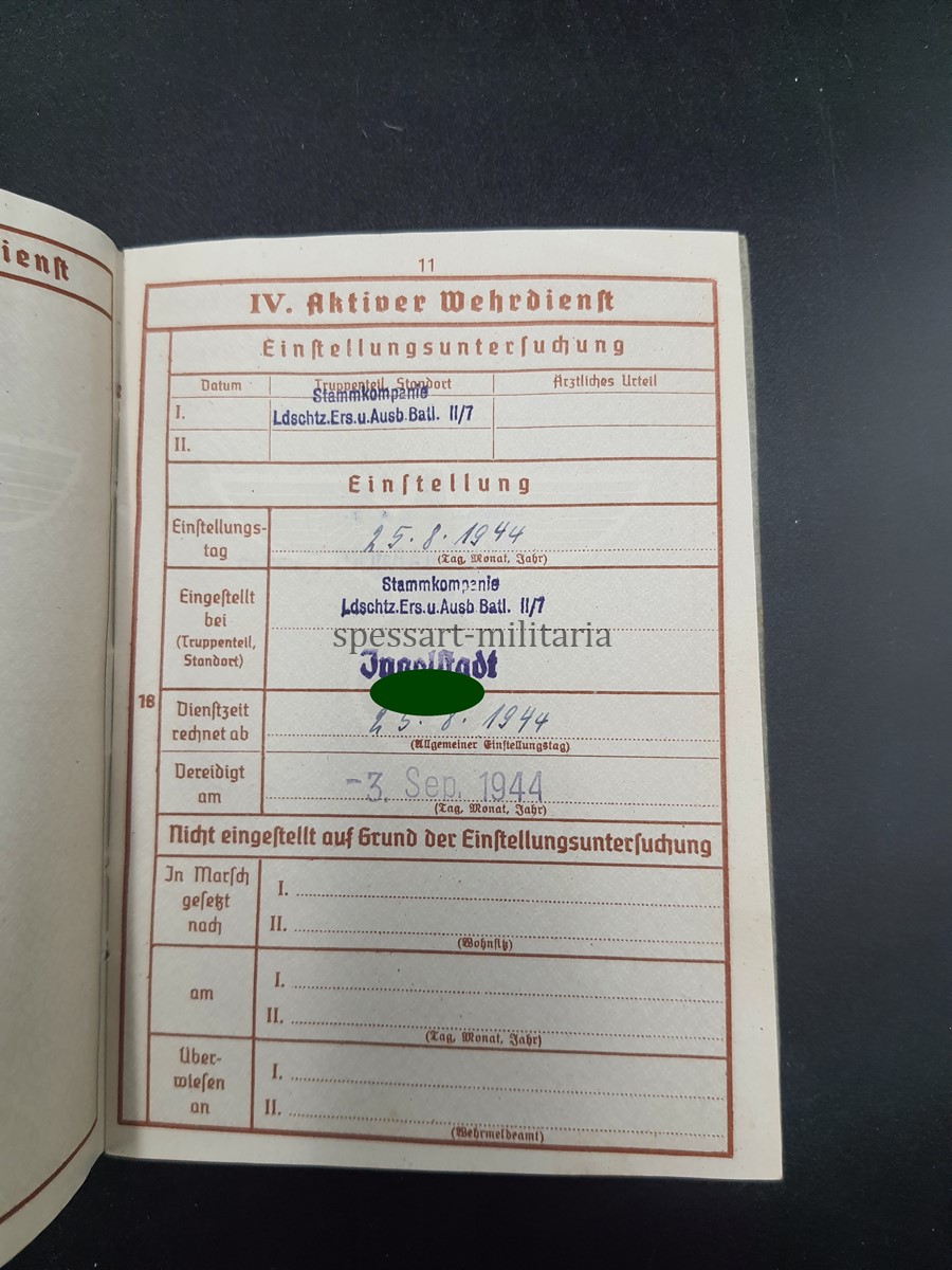 kleiner Familiennachlass des Luftwaffen Obergefreiten Karl Hauff aus Weißenhorn (Neu-Ulm) (Feldpost & Fotos) Luftwaffen-Jäger-Regiment 23, 12.Luftwaffen-Feld-Division