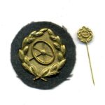 Kraftfahrbewährungsabzeichen in Gold mit Miniatur