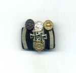 1er Feldspange, Eisernes Kreuz 1. & 2. Klasse, Ehrenkreuz für Frontkämpfer, 3 Stufen Verwundetenabzeichen