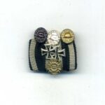 1er Feldspange, Eisernes Kreuz 1. & 2. Klasse, Ehrenkreuz für Frontkämpfer, 3 Stufen Verwundetenabzeichen