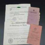 2x Militärpass (Landsturmschein) des Kanoniers Albert Zepf aus Watterdingen (Baden) 3.Batterie, Feldartillerie Regiment 80