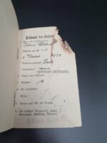 Wehrmacht Heer Urkundengruppe mit Erkennungsmarke & Militärpass 1.Weltkrieg des Oberleutnant Johann Söllner aus Wiesau, Fahrkolonne 7/212 (212. I.D.), leichte Radfahr-Straßen-Bau-Bataillon 503, Bau-Pionier-Bataillon 95 (18.Armee) Leningrad, Wolchow, Kurland – Bild 7