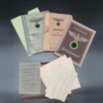 Wehrmacht Heer Wehrpass, Soldbuch & Dokumente des Unteroffiziers Helmut Gräfe aus Hartmannsdorf (Chemnitz) Heeres-Küsten-Artillerie-Abteilung (mot.) 955, Griechenland (Rhodos) & Balkan