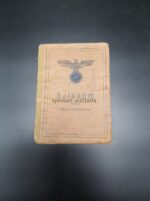 Wehrmacht Heer, Soldbuch des Fahrers Friedrich Hartmann aus Naunheim (Wetzlar), Sicherungs-Bataillon 1019, (Heeres-Küsten-Arko 200) Ober-Italien