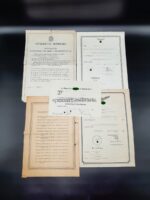 Wehrmacht Luftwaffe, Urkunden des Oberfeldwebels Walter Zucker aus Wandsbek, 4.(Kampf) Lehrgeschwader 1, (Warschau, Mittelmeer, Italien)