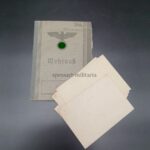 Wehrpass & Dokumente des Josef Scheuermann aus Mainz-Bretzenheim, 2./Flakscheinwerfer-Abteilung 348 (o) (21. Flak-Division) Worms