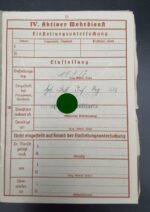 Wehrpass & Dokumente des Josef Scheuermann aus Mainz-Bretzenheim, 2./Flakscheinwerfer-Abteilung 348 (o) (21. Flak-Division) Worms – Bild 6