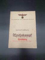 Programmheft  Reichskampf Hamburg 1938