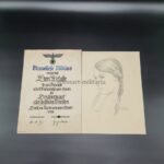 Ehren-Urkunde Berufswettkampf 1938 Wettkampfgruppe Handel