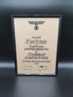 Ehren-Urkunde Berufswettkampf 1938 Wettkampfgruppe Holz