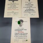 3x Ehren-Urkunde Berufswettkampf 1936/37/38 Wettkampfgruppe Eisen und Metall