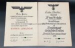 3x Ehren-Urkunde Berufswettkampf 1936/37/38 Wettkampfgruppe Eisen und Metall – Bild 2