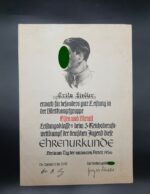 3x Ehren-Urkunde Berufswettkampf 1936/37/38 Wettkampfgruppe Eisen und Metall – Bild 3