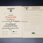 Ehren-Urkunde Berufswettkampf 1939 Wettkampfgruppe Handel