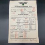 Reichsberufswettkampf 1936 Zeugnis