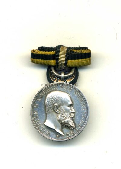 Württemberg Silberne Militärverdienstmedaille König Wilhelm II. 1892 - 1918