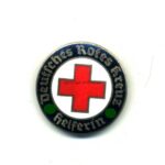 DRK Deutsches Rotes Kreuz Helferin Brosche