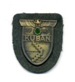 Kubanschild auf Heeresstoff