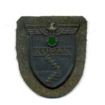 Kubanschild auf Heeresstoff