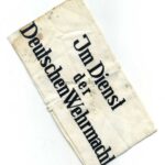 Wehrmacht, Armbinde für Zivilangehörige der Wehrmacht "Im Dienst der Deutschen Wehrmacht"
