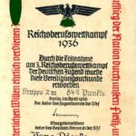 Reichsberufswettkampf 1936 Teilnahmeurkunde Hans Dierts