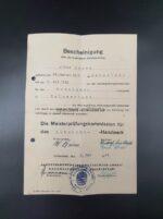Wehrmacht Heer, Wehrpass, Soldbuch & Dokumente des Beschlagmeisters Alfred Kruse aus Wehrstedt (Halberstadt), Grenadier-Regiment 349, 230. Infanterie-Division, Lapplandschild (Norwegen) – Bild 14