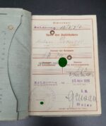 Wehrmacht, Wehrpass des Wachtmeisters Milan Pasaric aus Dornbirn (Österreich), Gebirgs-Nachrichten-Abteilung 91, 6. Gebirgs-Division, Lapplandschild (Frankreich, Balkan, Griechenland, Finnland, Norwegen, Eismeerküste) – Bild 3