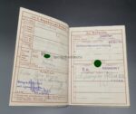 Wehrmacht, Wehrpass des Wachtmeisters Milan Pasaric aus Dornbirn (Österreich), Gebirgs-Nachrichten-Abteilung 91, 6. Gebirgs-Division, Lapplandschild (Frankreich, Balkan, Griechenland, Finnland, Norwegen, Eismeerküste) – Bild 5