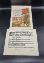 Gedenkblatt Reichsarbeitsdienst Abt.9/222 hessisch Gladenbach