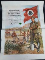 Gedenkblatt Reichsarbeitsdienst Abt.9/222 hessisch Gladenbach – Bild 3