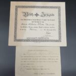 1.Weltkrieg 2x Besitz-Zeugnis des Wehrmann Wilhelm Klare, 6./Reserve-Infanterie-Regiment 92 "Osnabrück"