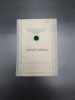 Wehrmacht Wehrpass des Wilhelm Haas aus Eschenrod (Schotten), Teilnahme 1.Weltkrieg, 2.Batterie, Fußartillerie-Bataillon-163