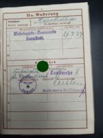 Wehrmacht Wehrpass des Wilhelm Haas aus Eschenrod (Schotten), Teilnahme 1.Weltkrieg, 2.Batterie, Fußartillerie-Bataillon-163 – Bild 4