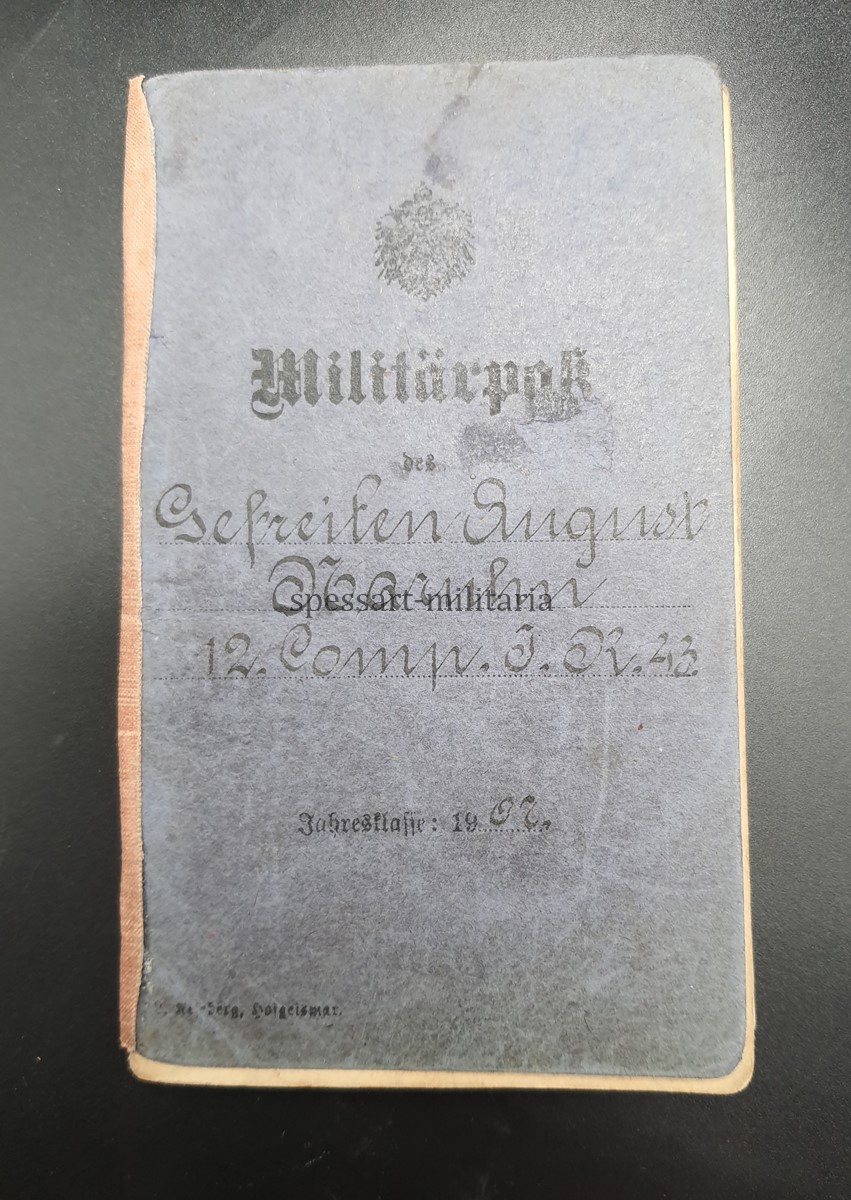 Waffen-SS Soldbuch des SS-Untersturmführers Armin Barmeier aus Wattenscheid, 17.SS-Panzergrenadier-Division "Götz von Berlichingen" Regiment 38