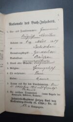 Waffen-SS Soldbuch des SS-Untersturmführers Armin Barmeier aus Wattenscheid, 17.SS-Panzergrenadier-Division "Götz von Berlichingen" Regiment 38 – Bild 21
