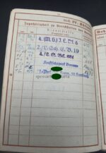 Wehrmacht Heer, Wehrpass des Obergefreiten Albert Haase aus Schiffbek, 4./Landesschützen Bataillon 681 (Kriegsgefangenen Bewachung) – Bild 6