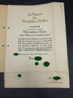 SD & SS Nachlass des Major der Feldgendarmerie Maximilian Maier  aus Bergham (Altötting), Heinrich Himmler Unterschrift, Einsatzorte Polen, Frankreich, Ostfront (Krim) – Bild 17
