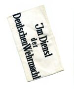 Wehrmacht, Armbinde für Zivilangehörige der Wehrmacht "Im Dienst der Deutschen Wehrmacht"