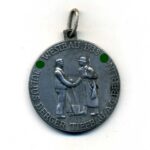 Erinnerungsmedaille der Firma Julius Berger Tiefbau AG Berlin Westbau 1938 "Limes Abschnitt Karlsruhe"