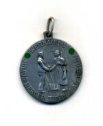 Erinnerungsmedaille der Firma Julius Berger Tiefbau AG Berlin Westbau 1938 "Limes Abschnitt Karlsruhe"
