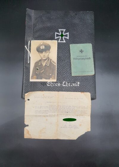 Wehrmacht Heer Ehren-Chronik Unteroffizier Dinges, 3./Infanterie Ersatz Bataillon 226, RAD-Abteilung 3/251 Dachsenhausen